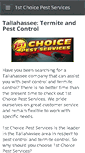 Mobile Screenshot of 1stchoicepest.com