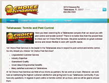 Tablet Screenshot of 1stchoicepest.com